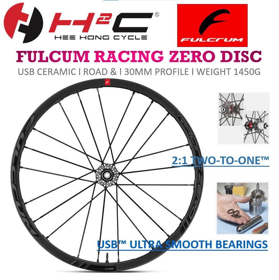 FULCRUM RACING ZERO DISC USB CERAMIC BEARING ROAD & GRAVEL